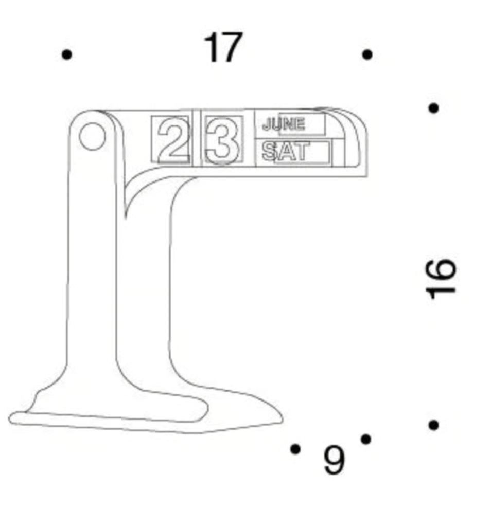 Calendrier perpétuel TIMOR vert