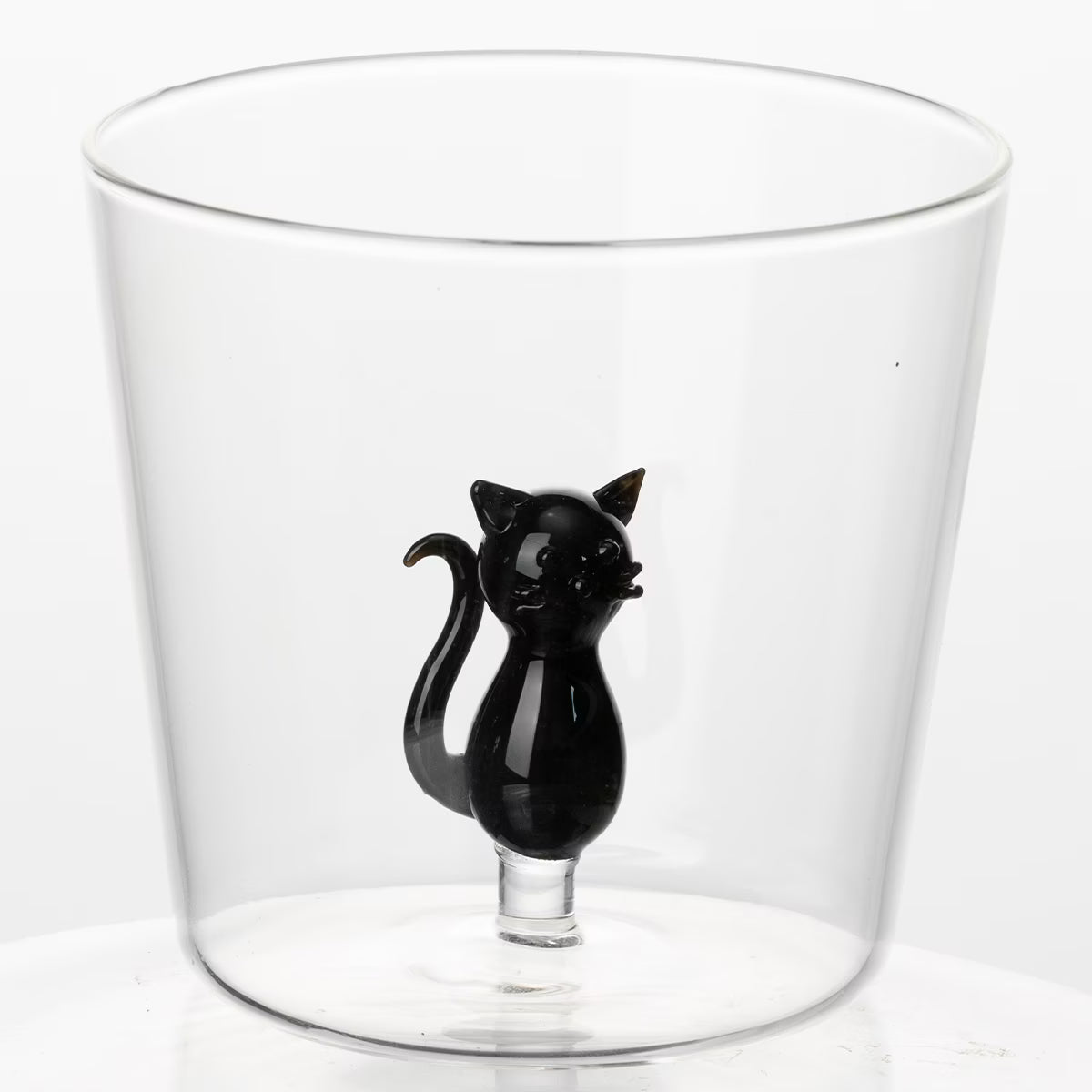 Verre inclusion Chat noir