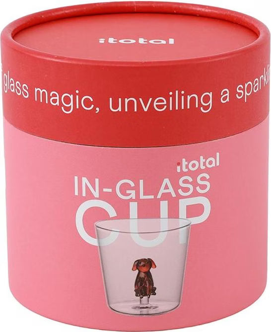 Verre inclusion Chien