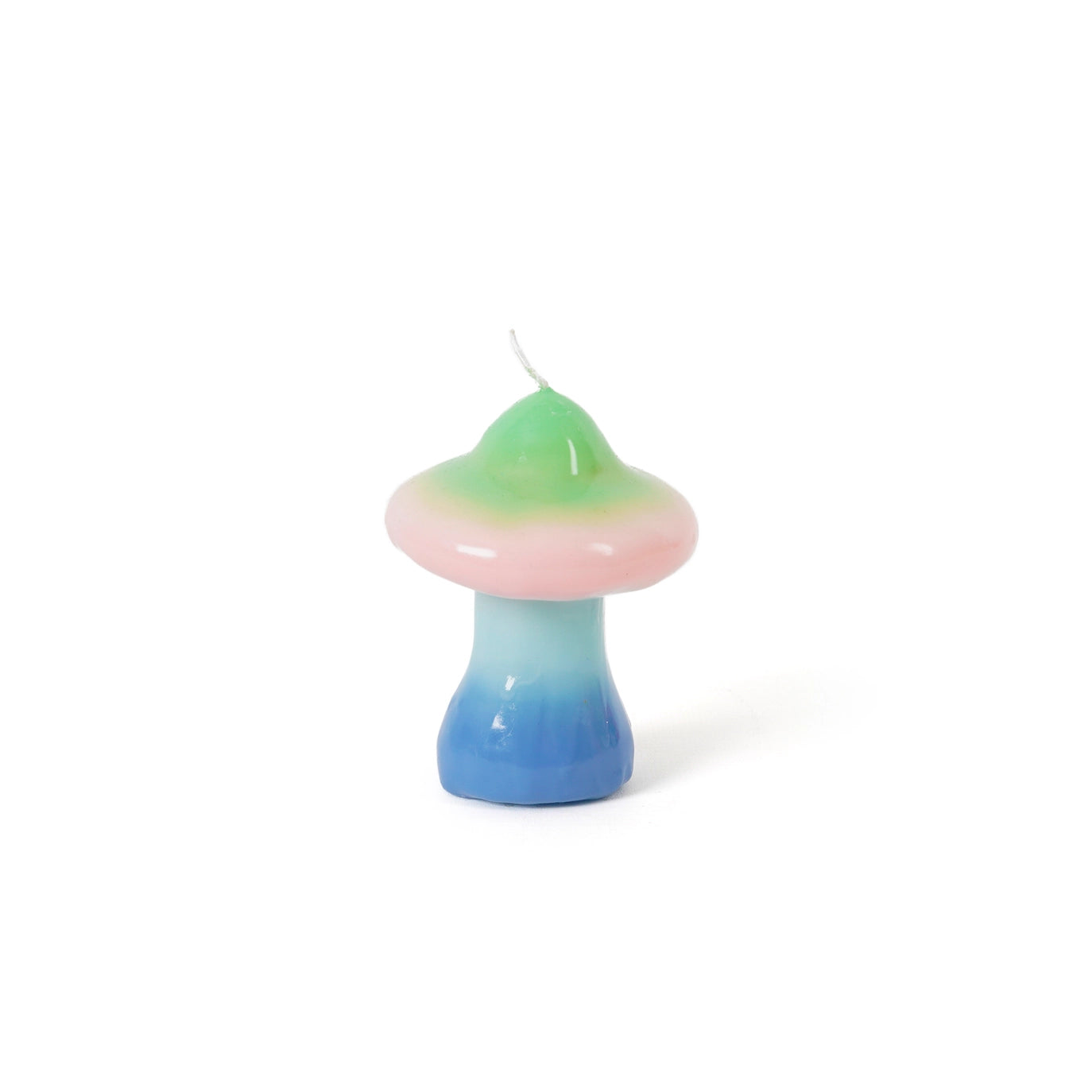 Bougie - Champignon bleu/vert/rose