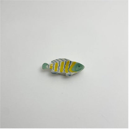 Poisson - Barbotine Jaune ligné