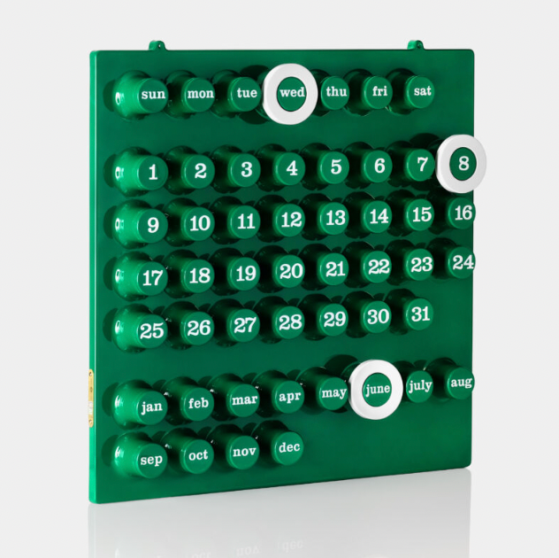 Calendrier perpétuel vert