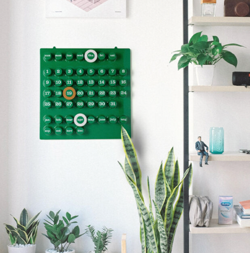 Calendrier perpétuel vert