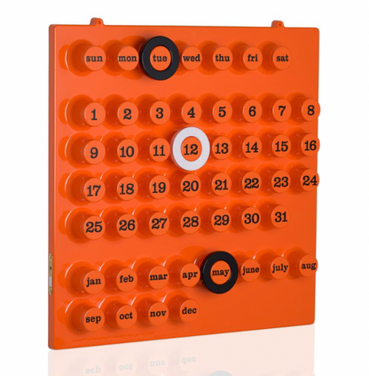 Calendrier perpétuel orange