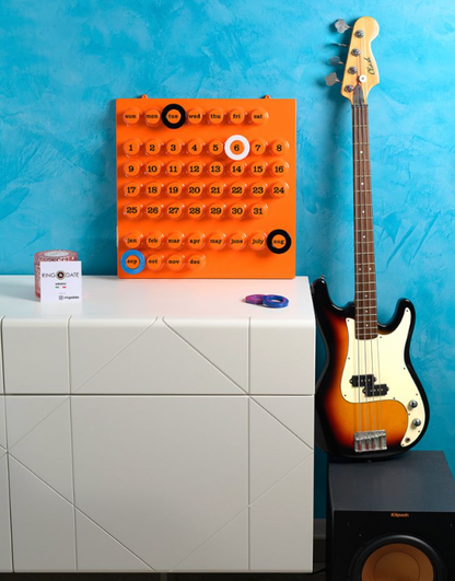 Calendrier perpétuel orange