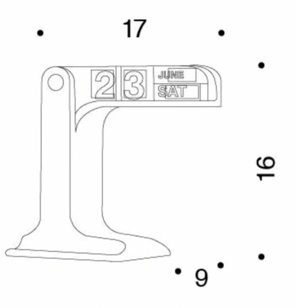 Calendrier perpétuel TIMOR vert