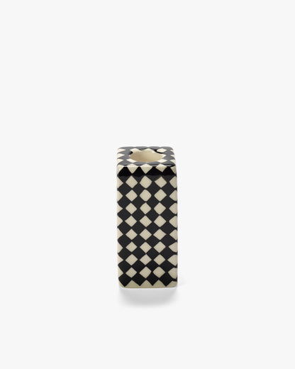 Bougeoir damier N/B - Les Objets Mouleversants - Surréalisme