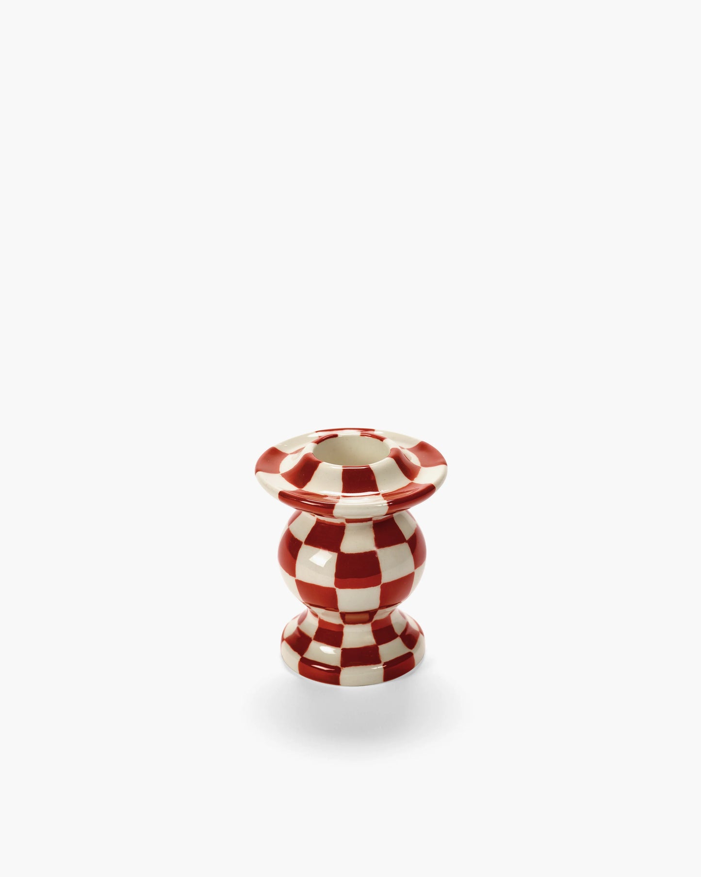 Bougeoir damier R/B - Les Objets Mouleversants - Surréalisme