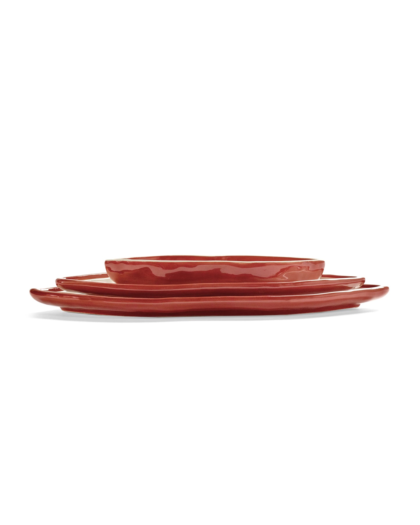 Plats de service 3 pièces - Bouche - Les Objets Mouleversants - Surréalisme