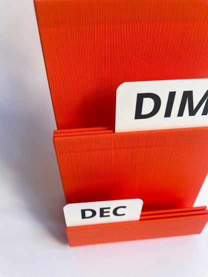 Calendrier perpétuel Warren & Laetitia orange