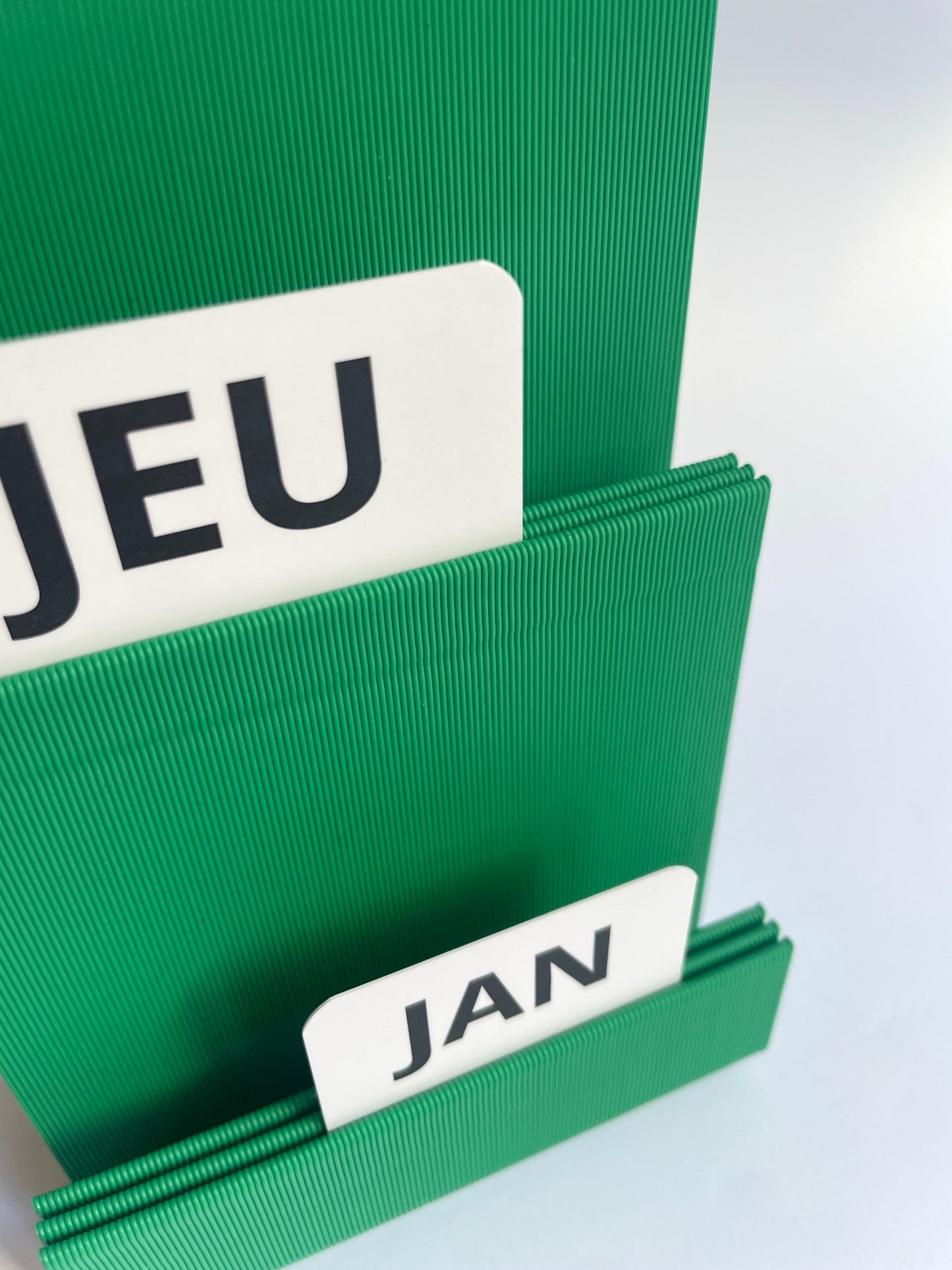 Calendrier perpétuel Warren & Laetitia vert