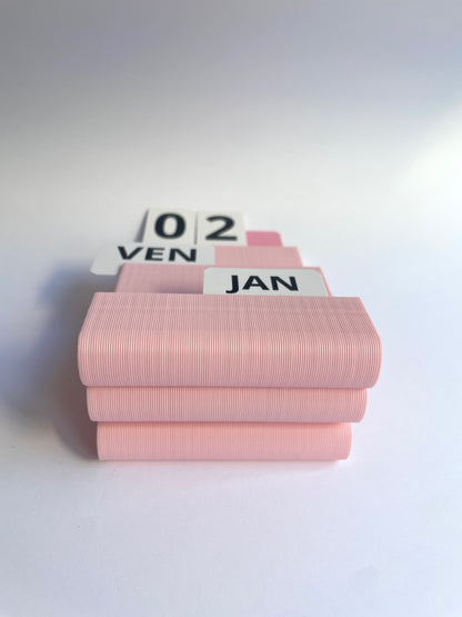 Calendrier perpétuel Warren & Laetitia rose