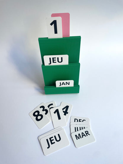 Calendrier perpétuel Warren & Laetitia vert