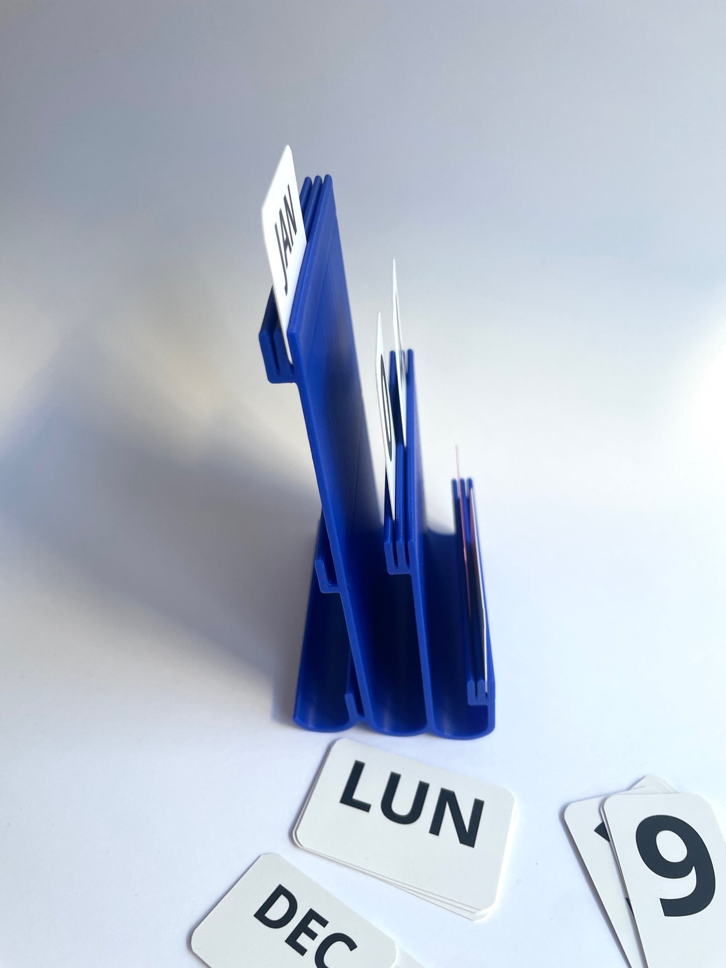 Calendrier perpétuel Warren & Laetitia bleu