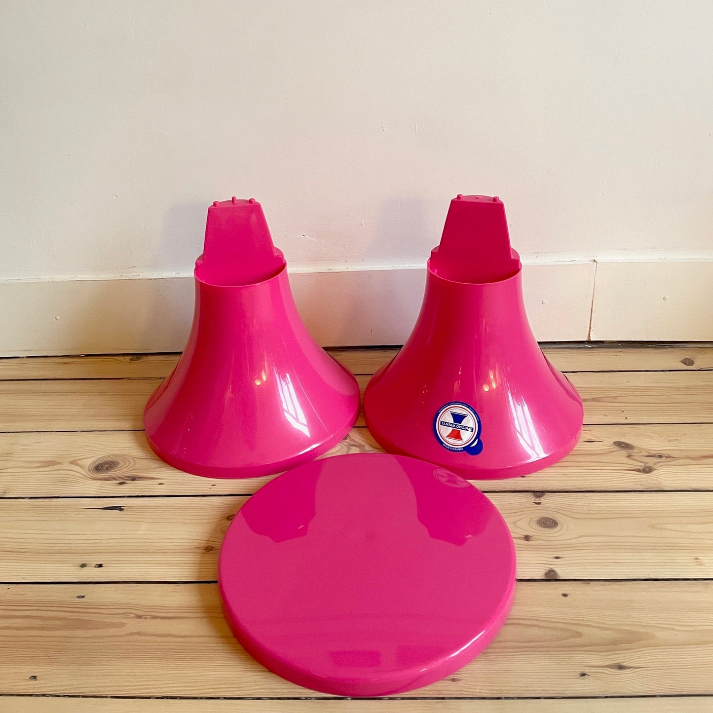 Tabouret Tam Tam rose fuchsia