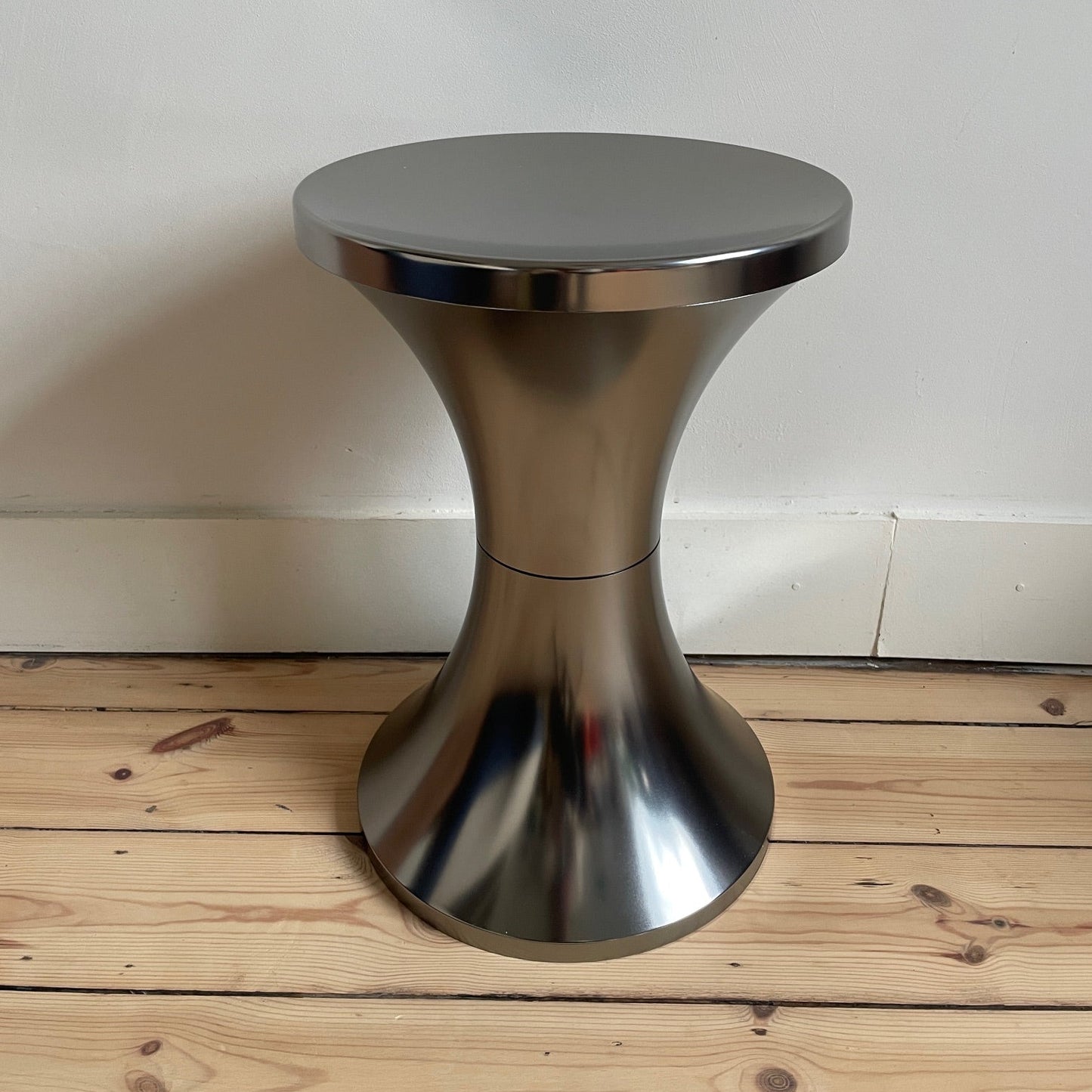 Tabouret Tam Tam ABS métallisé titane