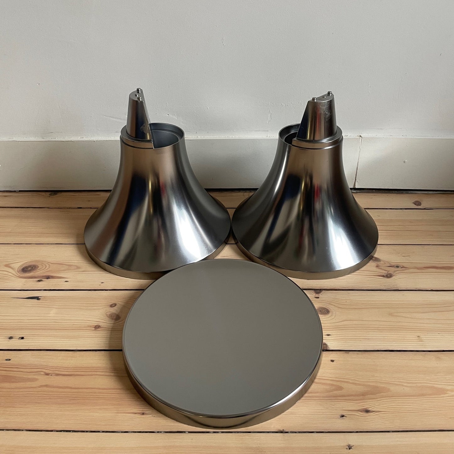 Tabouret Tam Tam ABS métallisé titane