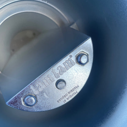 Tabouret Tam Tam ABS métallisé bleu