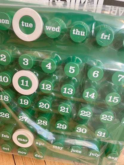 Calendrier perpétuel vert