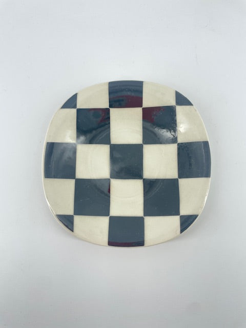 1 Assiette à biscuit / Soucoupe  Damier Expo 58