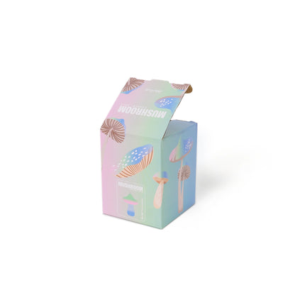Bougie - Champignon bleu/vert/rose
